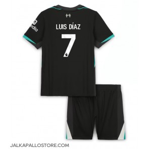 Liverpool Luis Diaz #7 Vieraspaita Lapsille 2024-25 Lyhythihainen (+ shortsit)